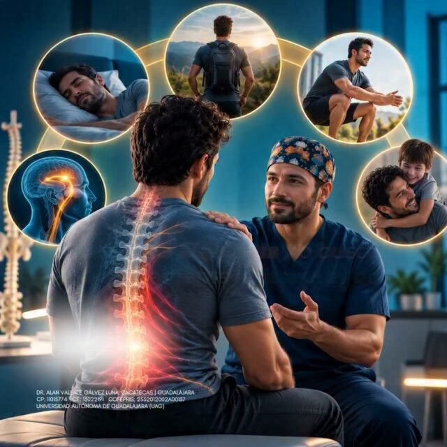La Medicina del Dolor busca entender qué mantiene una molestia y cómo está afectando tu vida diaria. 🩺🔎 Identificar su origen permite orientar el manejo de manera más específica y evitar enfocarse únicamente en el alivio temporal. Si el dolor persiste o limita tus actividades, agenda tu valoración. 📲 

Dr. Alan Valente Gálvez Luna
⚕️Especialista en Medicina del Dolor e intervencionismo Avanzado en Algologia
📍 Instituto Oncológico Nacional- ION Colomos
Av. Patria 2945- Zapopan
📍 Hospital Santa Fe , consultorio 109
Cráter 10, Guadalupe, Zacatecas
📞 Guadalajara:  33 2726 1907
📞 Zacatecas: 492 264 8689
UNIVERSIDAD AUTÓNOMA DE GUADALAJARA| UAG
CP: 11015774| CE: 13022191|
COFEPRIS Santa Fe: 2532012002A00137
COFEPRIS GDL Instituto ION: 2514102002A00839

#MedicinaDelDolor #DolorCrónico #ManejoDelDolor #CalidadDeVida #algologia